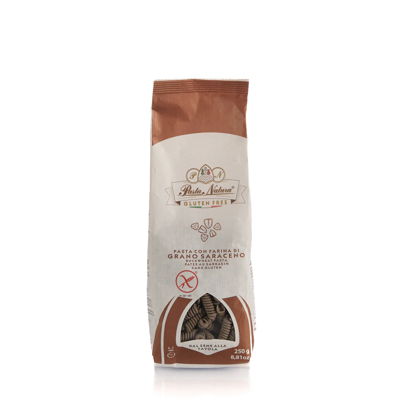 Fusilli sans gluten farine de sarrasin 250g