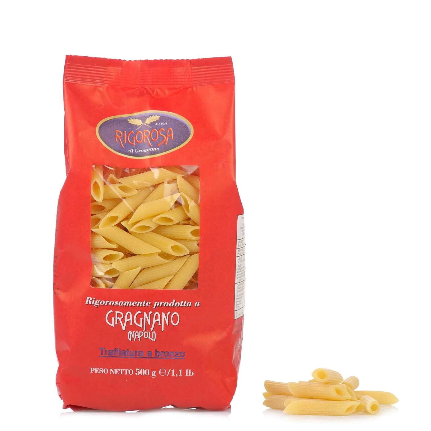 Penne rigate en semoule de blé dur 500g